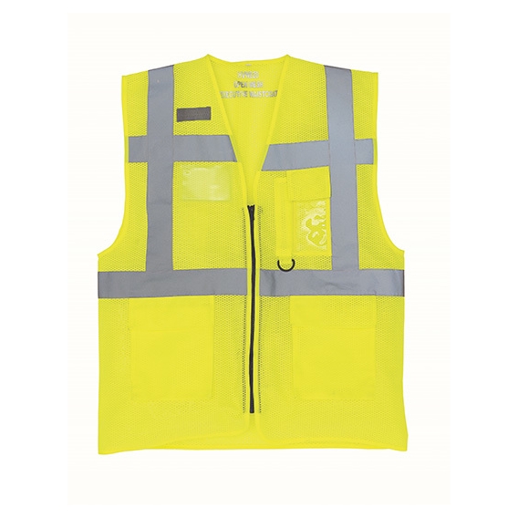 Hi Vis Top Cool Recycled Open Mesh Executive Waistcoat