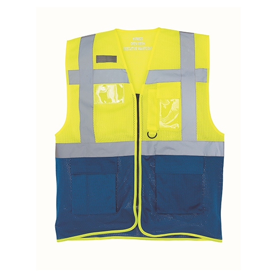 Hi Vis Top Cool Recycled Open Mesh Executive Waistcoat
