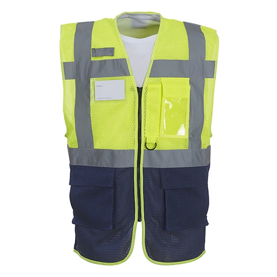 Hi Vis Top Cool Recycled Open Mesh Executive Waistcoat