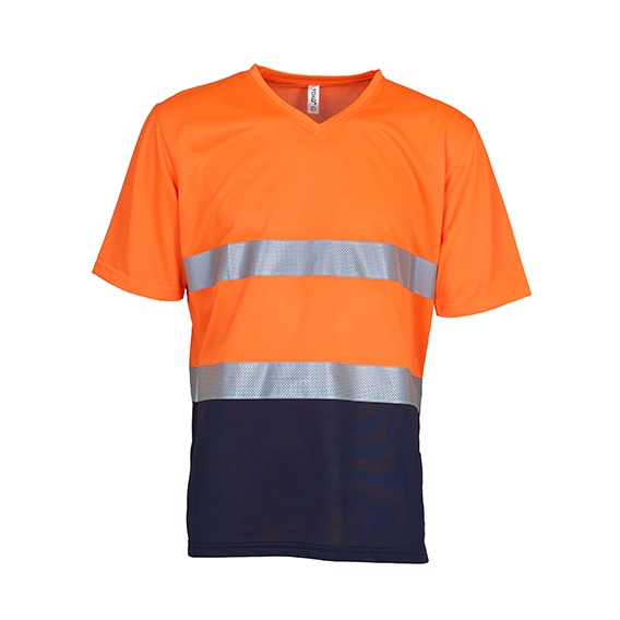 Hi Vis Top Cool Super Light V-Neck T-Shirt