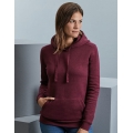 Ladies` Authentic Melange Hooded Sweat
