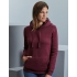 Ladies` Authentic Melange Hooded Sweat
