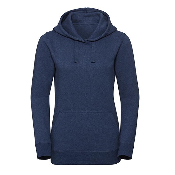 Ladies` Authentic Melange Hooded Sweat