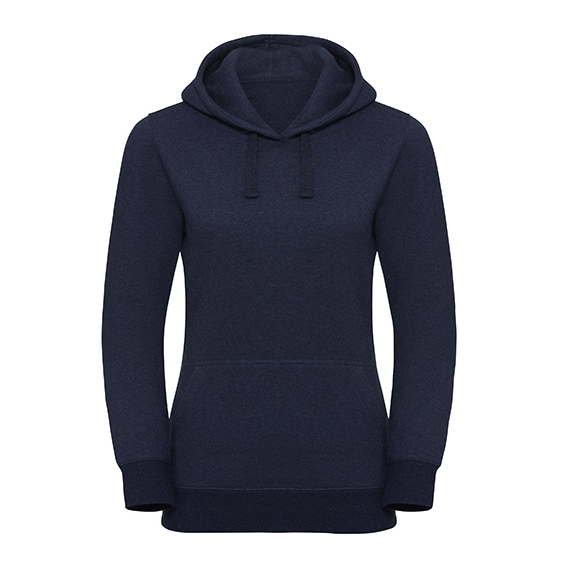 Ladies` Authentic Melange Hooded Sweat