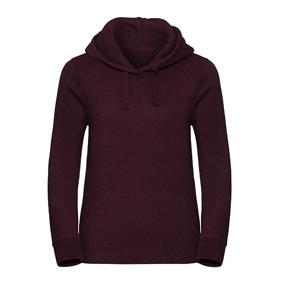 Ladies` Authentic Melange Hooded Sweat