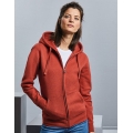 Ladies` Authentic Melange Zipped Hood Sweat