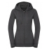 Ladies` Authentic Melange Zipped Hood Sweat