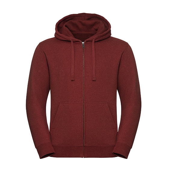 Men`s Authentic Melange Zipped Hood Sweat