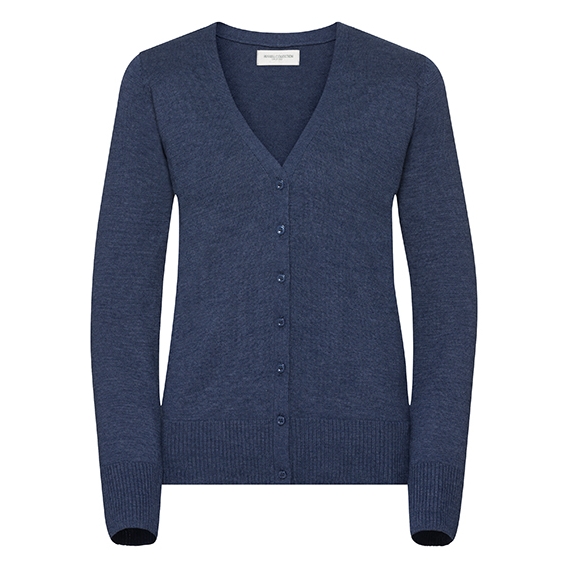 Ladies` V-Neck Knitted Cardigan
