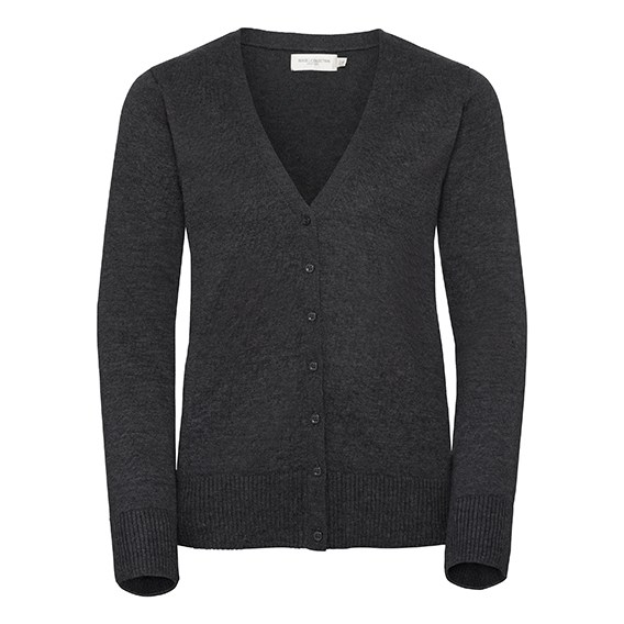 Ladies` V-Neck Knitted Cardigan