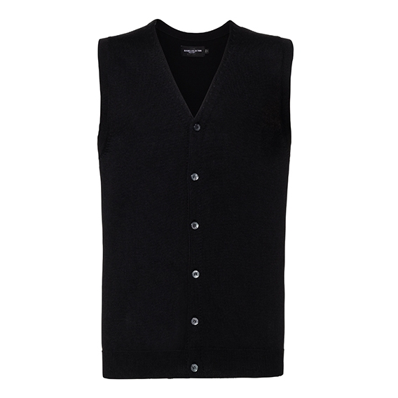 Men`s V-Neck Sleeveless Knitted Cardigan