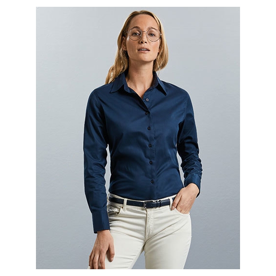 Ladies` Long Sleeve Classic Twill Shirt