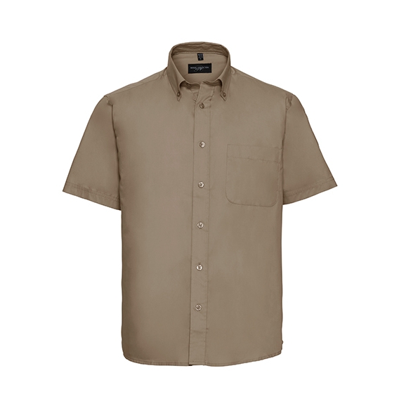 Men`s Short Sleeve Classic Twill Shirt