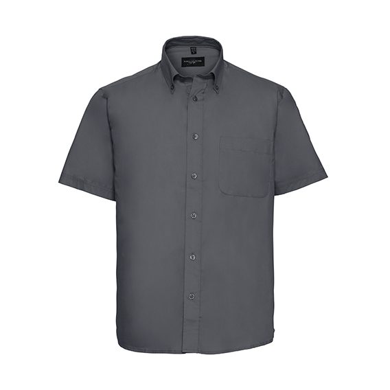 Men`s Short Sleeve Classic Twill Shirt