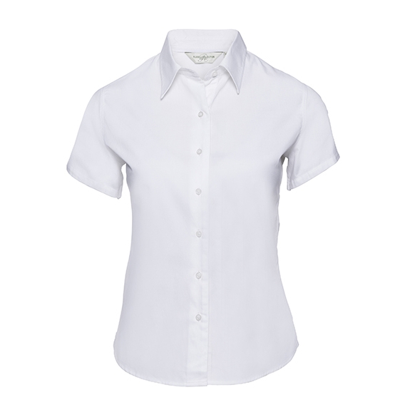 Ladies` Short Sleeve Classic Twill Shirt