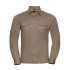 Men`s Roll Long Sleeve Fitted Twill Shirt