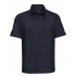 Men`s Roll Short Sleeve Fitted Twill Shirt