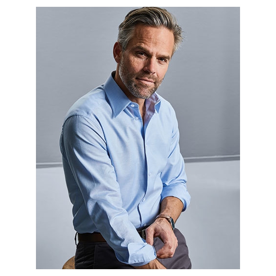 Men`s Long Sleeve Tailored Oxford Shirt
