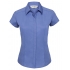 Ladies` Cap Sleeve Fitted Polycotton Poplin Shirt