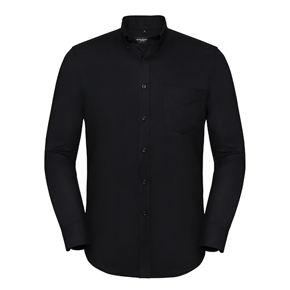Men`s Long Sleeve Tailored Button-Down Oxford Shirt