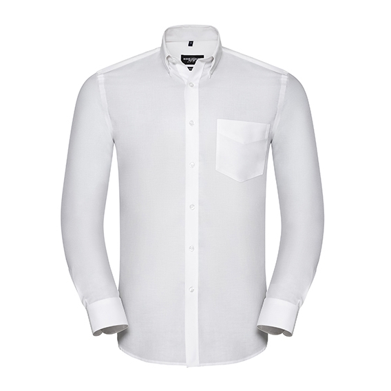 Men`s Long Sleeve Tailored Button-Down Oxford Shirt