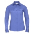 Ladies` Long Sleeve Classic Polycotton Poplin Shirt