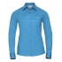 Ladies` Long Sleeve Classic Polycotton Poplin Shirt