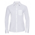 Ladies` Long Sleeve Classic Polycotton Poplin Shirt