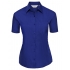 Ladies` Short Sleeve Classic Polycotton Poplin Shirt