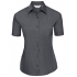 Ladies` Short Sleeve Classic Polycotton Poplin Shirt
