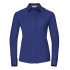 Ladies` Long Sleeve Classic Pure Cotton Poplin Shirt