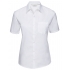 Ladies` Short Sleeve Classic Pure Cotton Poplin Shirt