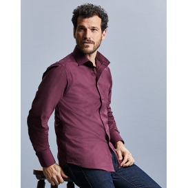 Men `Long Sleeve Fitted Stretch Shirt