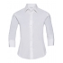 Ladies` 3/4 Sleeve Fitted Stretch Shirt