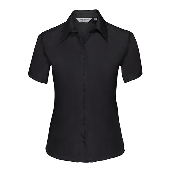 Ladies` Short Sleeve Tailored Ultimate Non-Iron Shirt