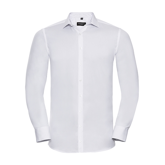 Men`s Long Sleeve Fitted Ultimate Stretch Shirt