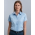 Ladies` Short Sleeve Tailored Herringbone Shirt