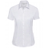 Ladies` Short Sleeve Tailored Herringbone Shirt