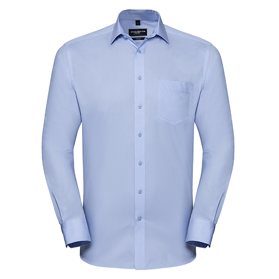 Men`s Long Sleeve Tailored Coolmax® Shirt