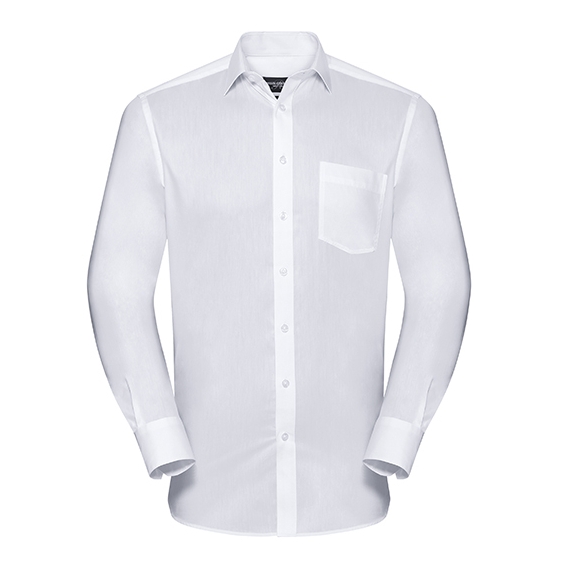 Men`s Long Sleeve Tailored Coolmax® Shirt