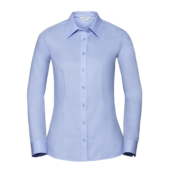 Ladies` Long Sleeve Tailored Coolmax® Shirt