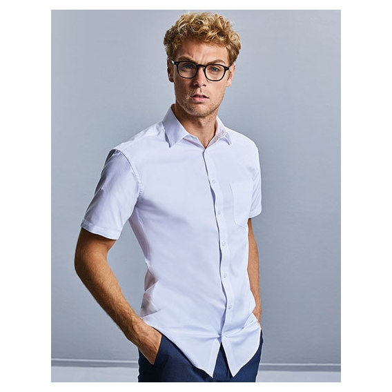Men`s Short Sleeve Tailored Coolmax® Shirt