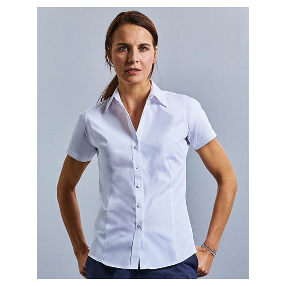Ladies` Short Sleeve Tailored Coolmax® Shirt